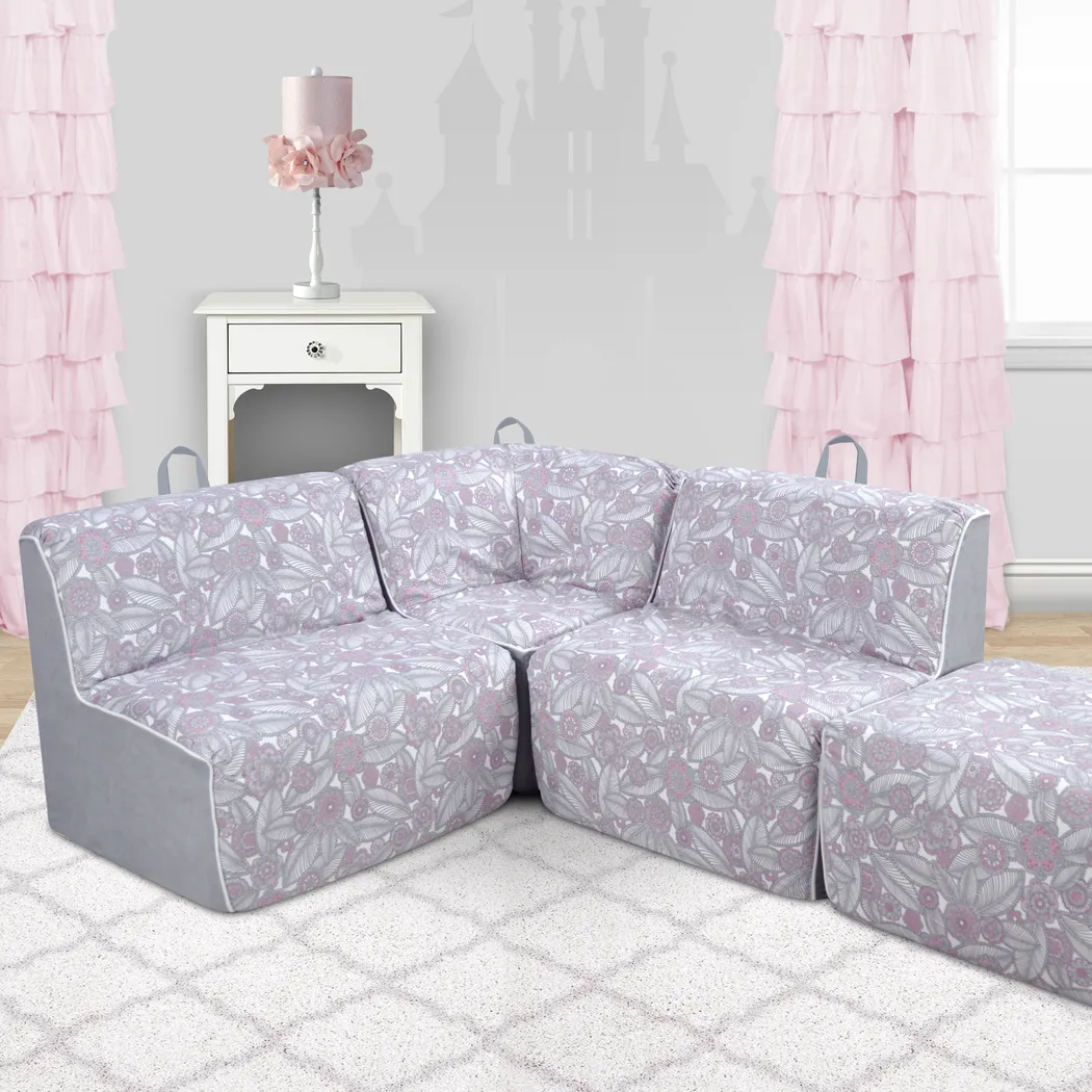 Kids Everin Gray Sectional - Thumbnail - Image 2