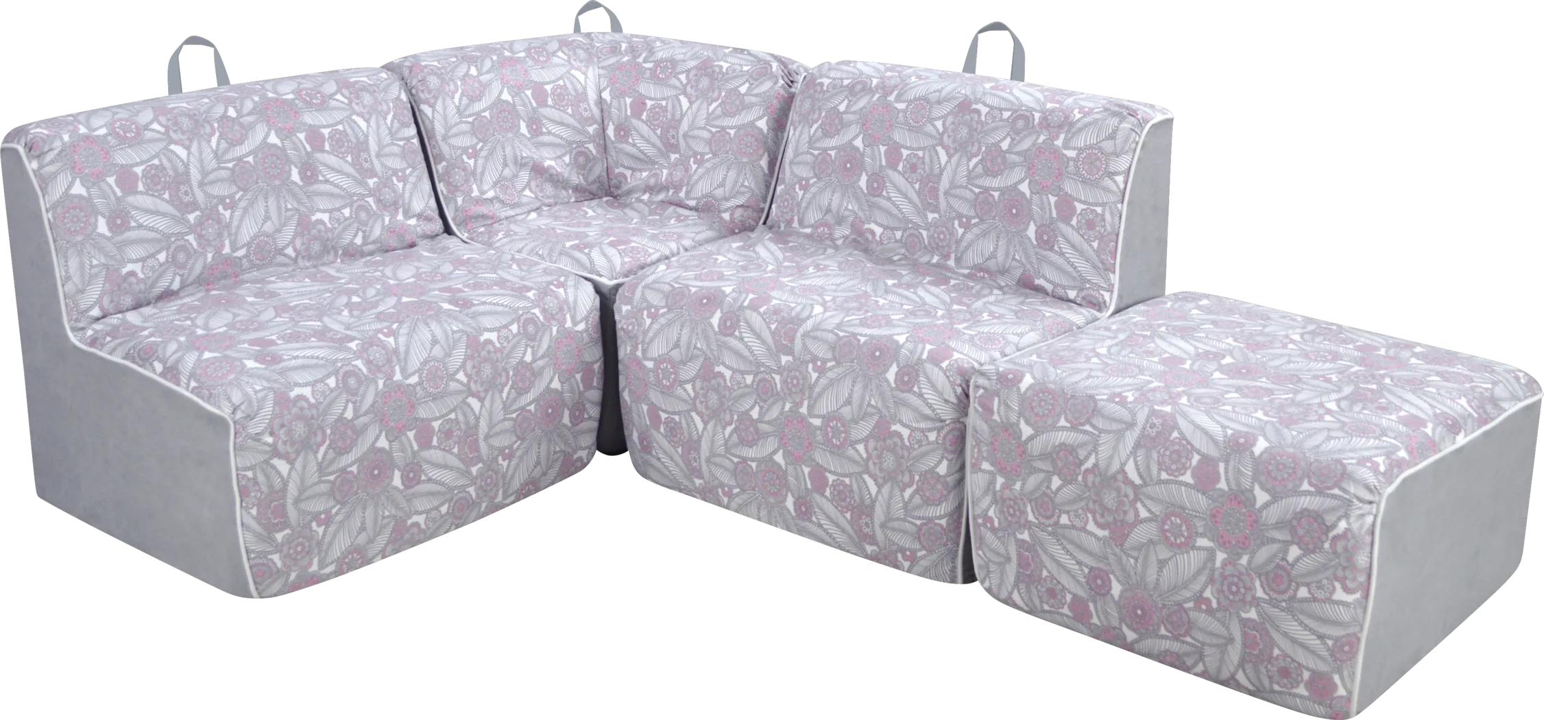 Kids Everin Gray Sectional - Thumbnail - Image 1