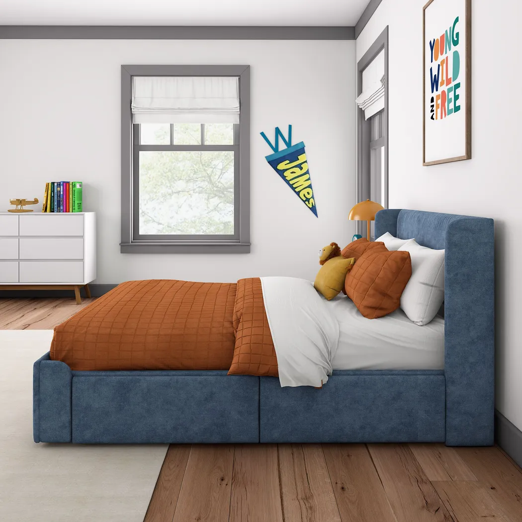 Kids Evosa II Blue Full Bed - Thumbnail - Image 2