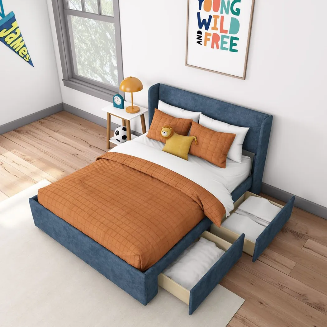 Kids Evosa II Blue Full Bed - Thumbnail - Image 5