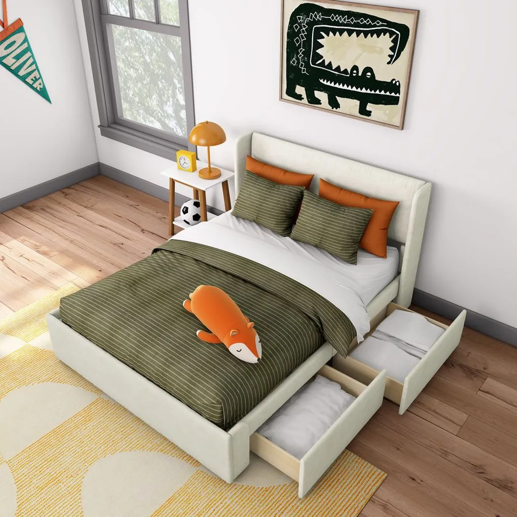 Kids Evosa II Cream Full Bed - Thumbnail - Image 4