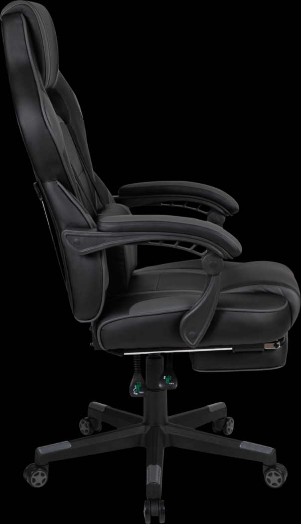 Exfor Gray Ergonomic PC Gaming Chair with Footrest - Thumbnail - Image 2