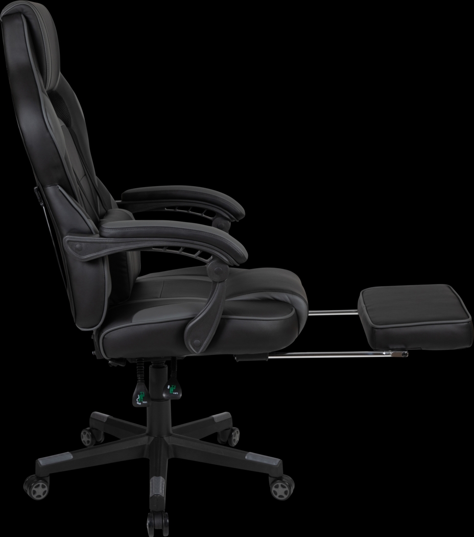 Exfor Gray Ergonomic PC Gaming Chair with Footrest - Thumbnail - Image 6