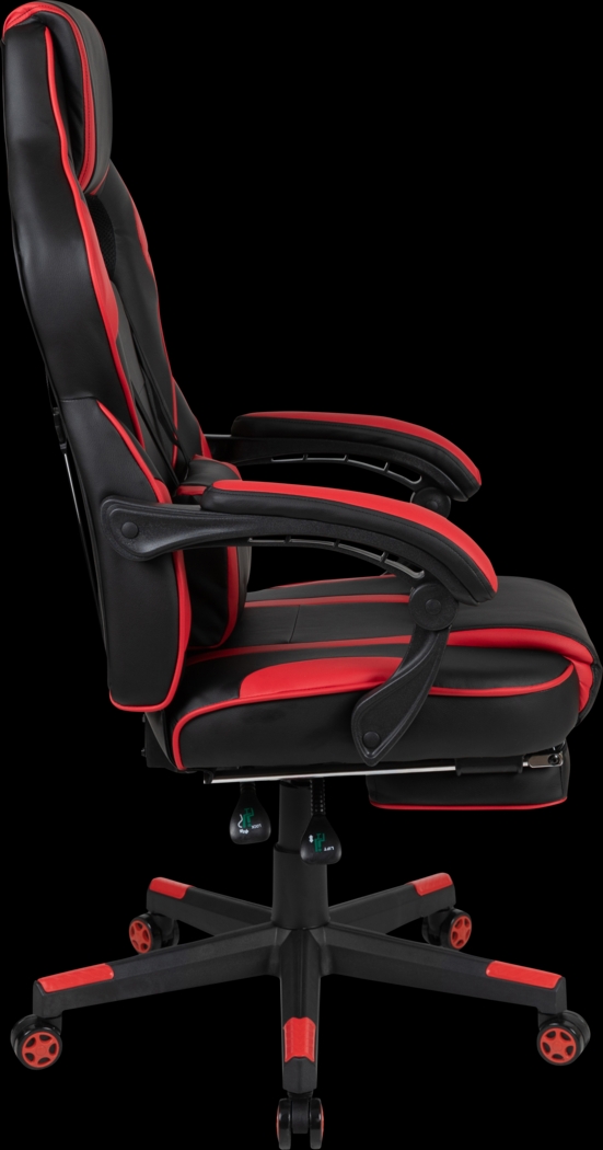 Exfor Red Ergonomic PC Gaming Chair with Footrest - Thumbnail - Image 2