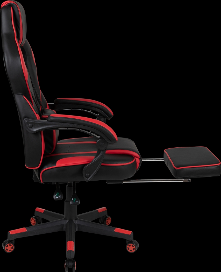 Exfor Red Ergonomic PC Gaming Chair with Footrest - Thumbnail - Image 6