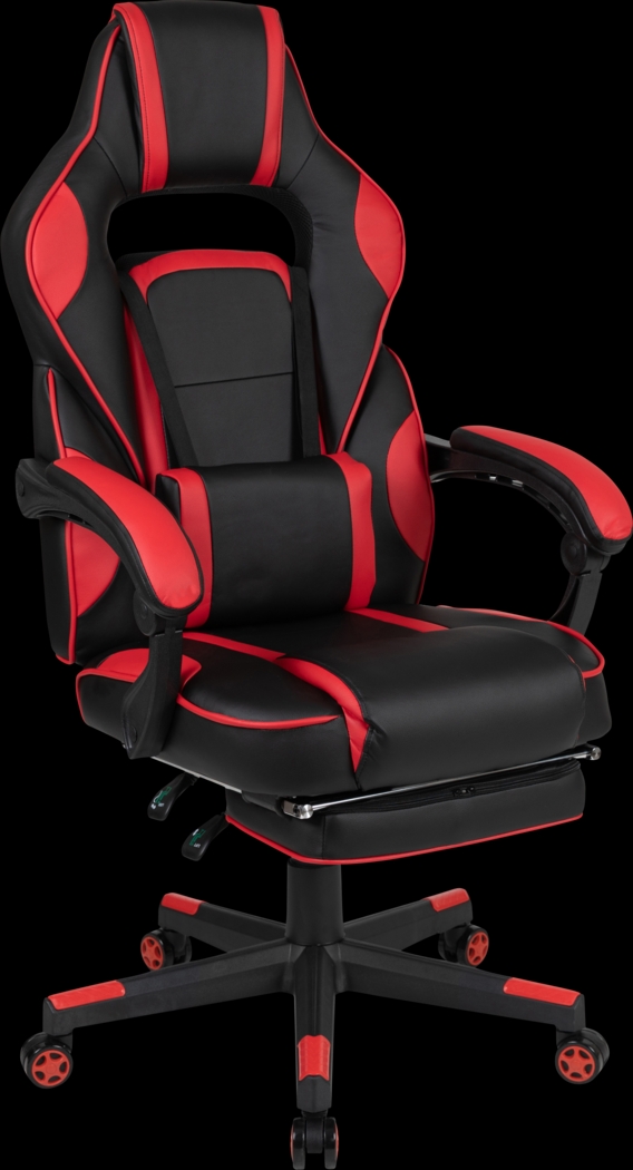 Exfor Red Ergonomic PC Gaming Chair with Footrest - Thumbnail - Image 1