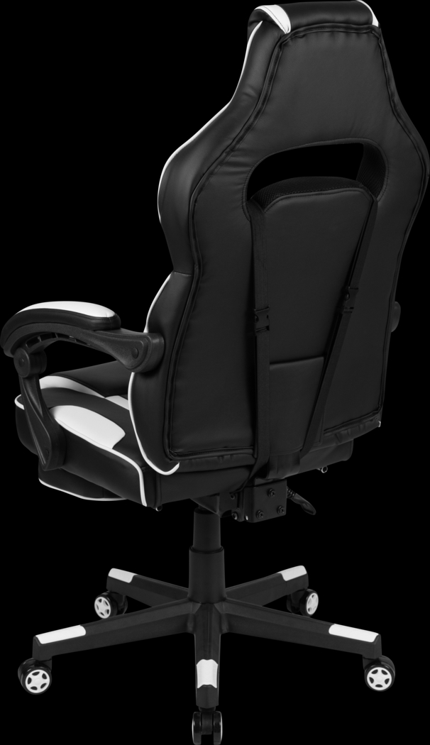 Exfor White Ergonomic PC Gaming Chair with Footrest - Thumbnail - Image 3