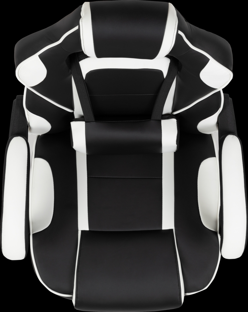 Exfor White Ergonomic PC Gaming Chair with Footrest - Thumbnail - Image 7