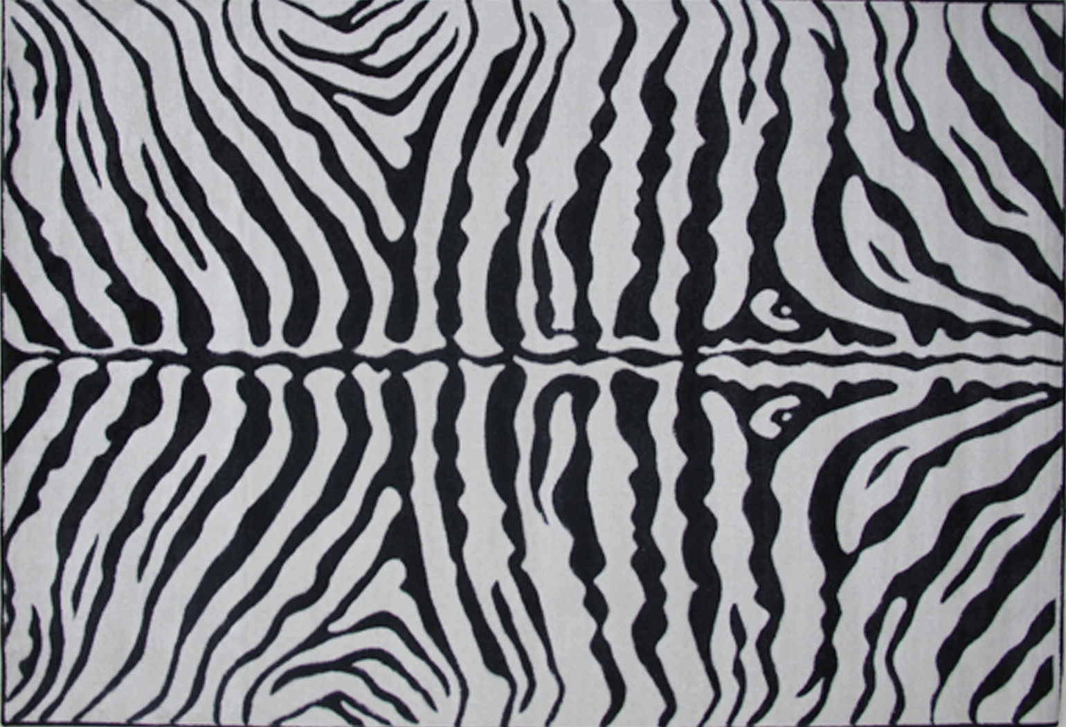 Kids Exotic Zebra Black 2'6 x 3'9 Rug - Thumbnail - Image 1