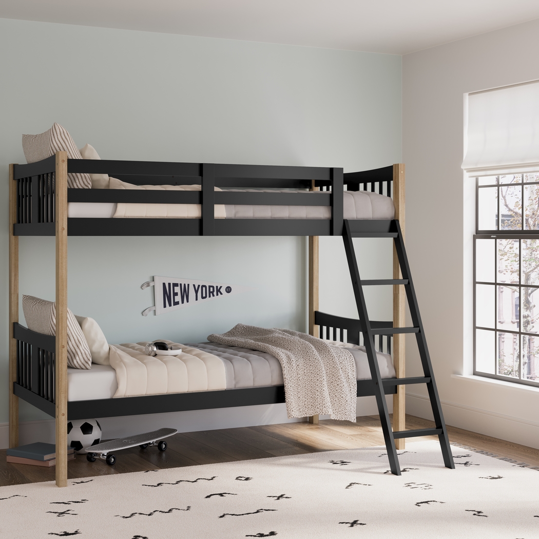 Kids Fablea Black Twin/Twin Bunk Bed - Thumbnail - Image 3