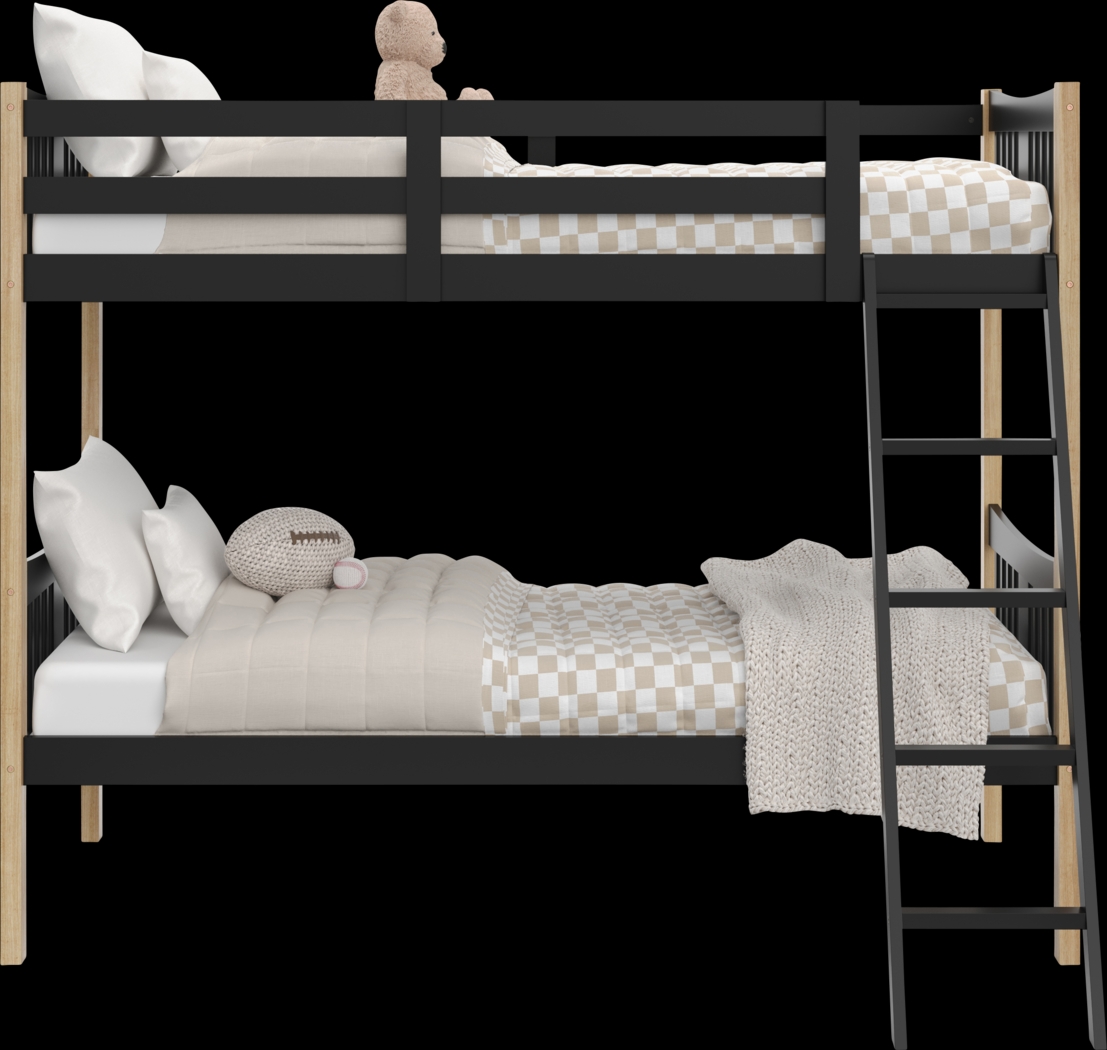 Kids Fablea Black Twin/Twin Bunk Bed - Thumbnail - Image 6