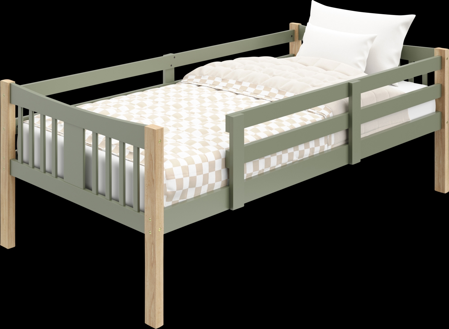 Kids Fablea Olive Twin/Twin Bunk Bed - Thumbnail - Image 11