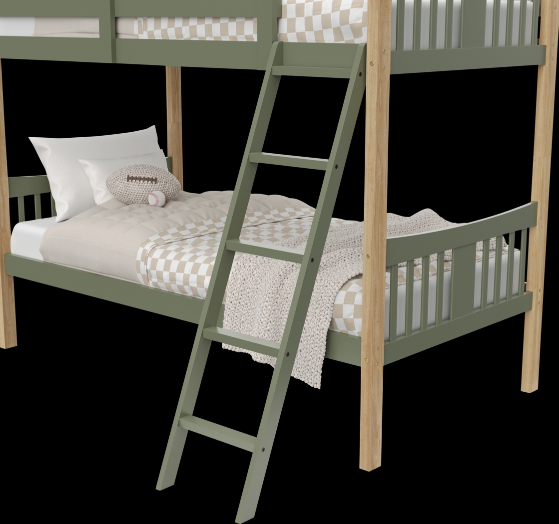 Kids Fablea Olive Twin/Twin Bunk Bed - Thumbnail - Image 5