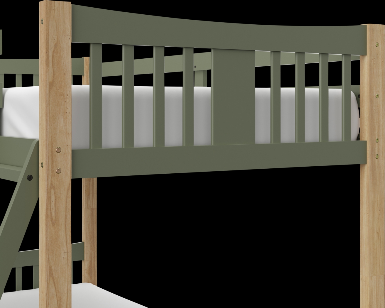 Kids Fablea Olive Twin/Twin Bunk Bed - Thumbnail - Image 6