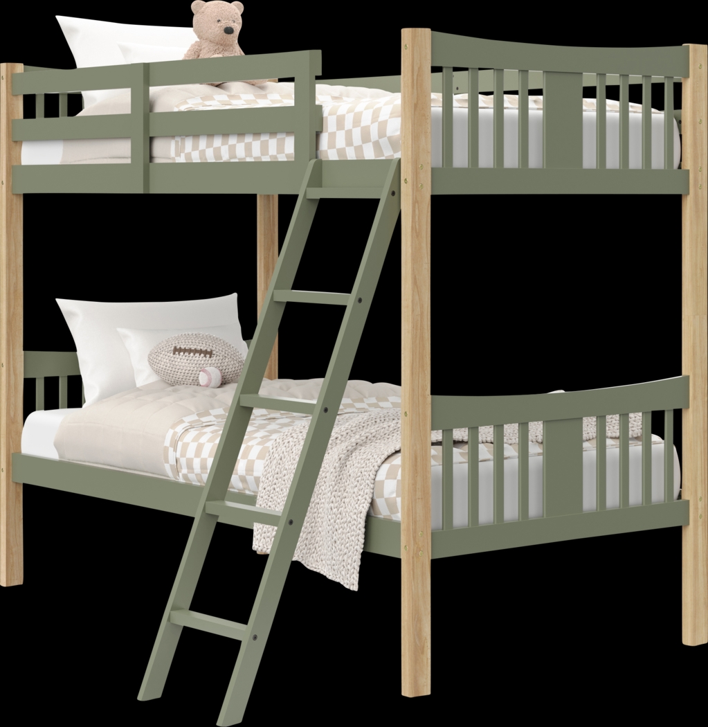 Kids Fablea Olive Twin/Twin Bunk Bed - Thumbnail - Image 8