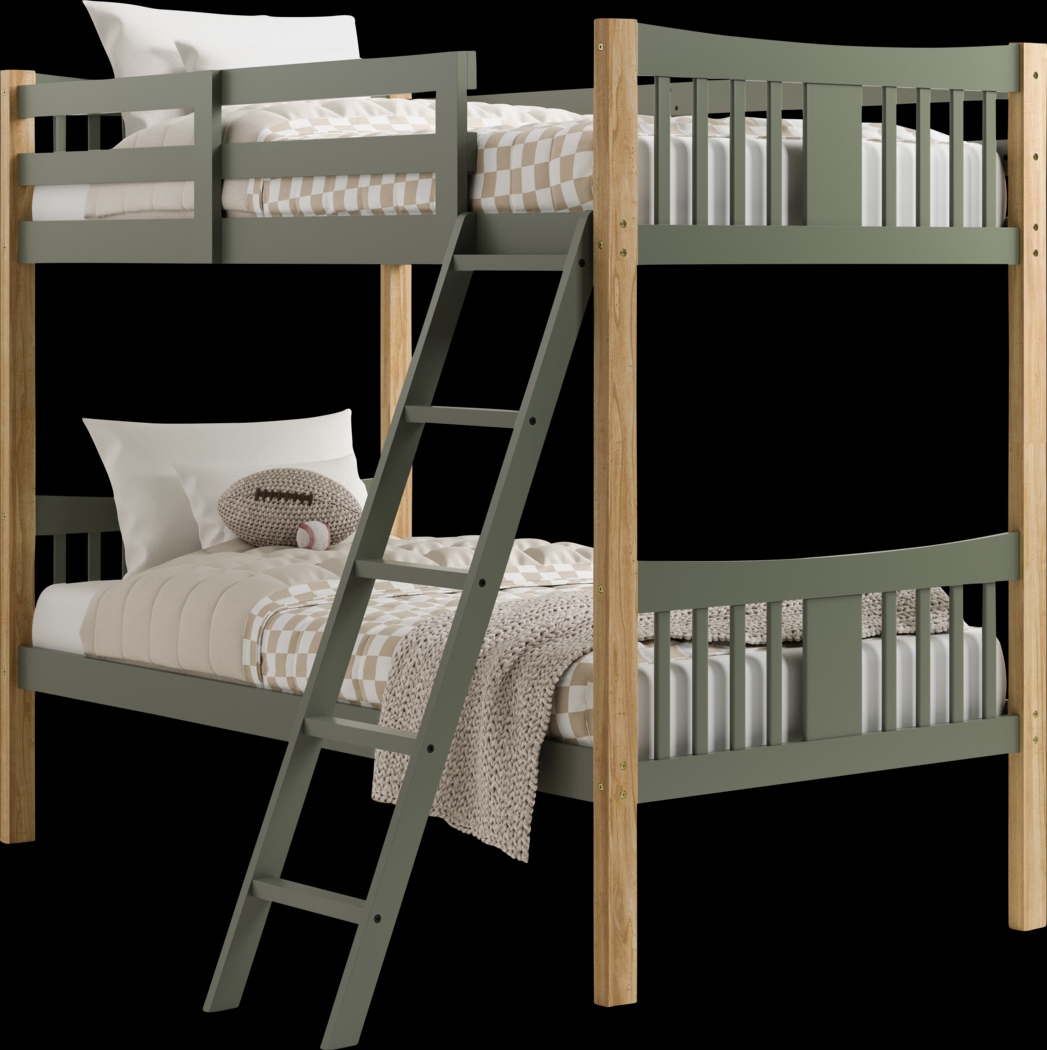 Kids Fablea Olive Twin/Twin Bunk Bed - Thumbnail - Image 10