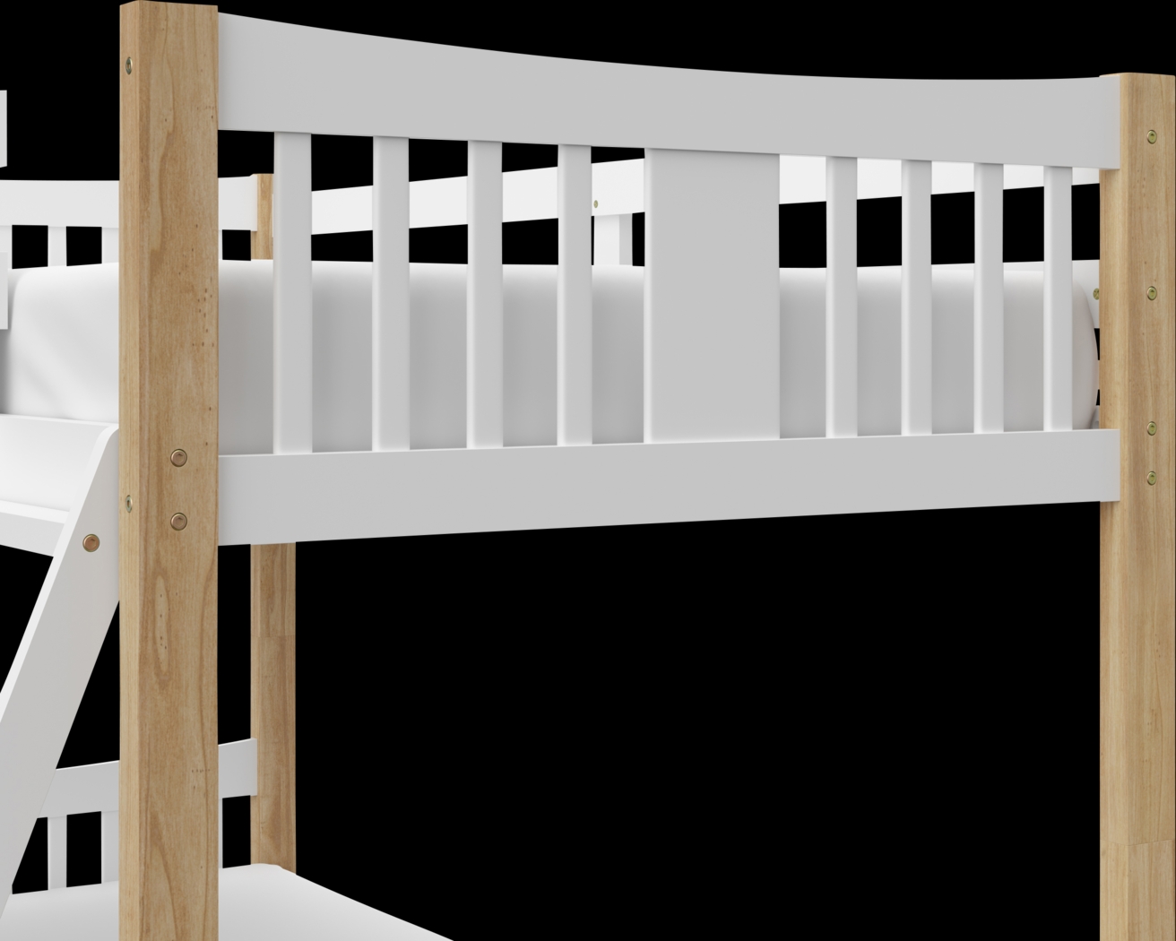 Kids Fablea White Twin/Twin Bunk Bed - Thumbnail - Image 7