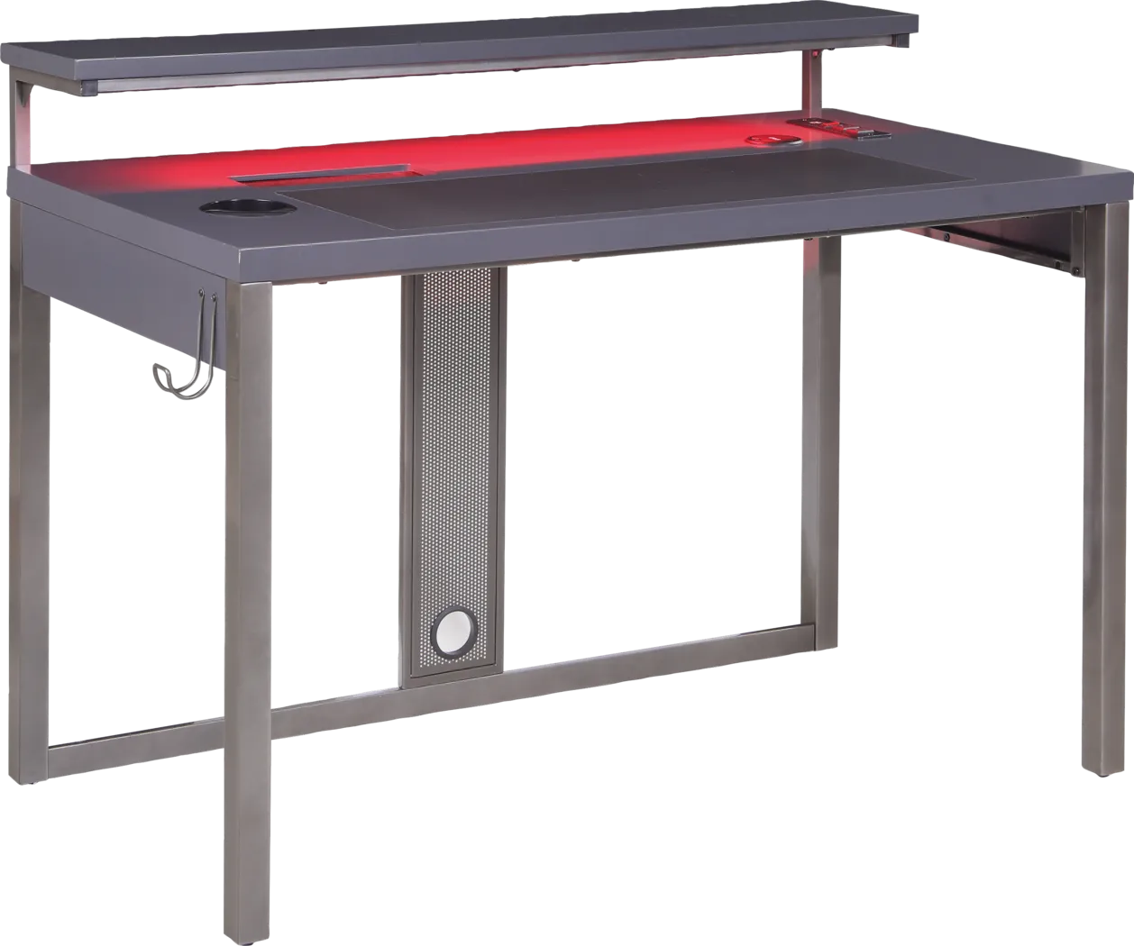 Kids Falkor Gray 48 in. Gaming Desk - Thumbnail - Image 4
