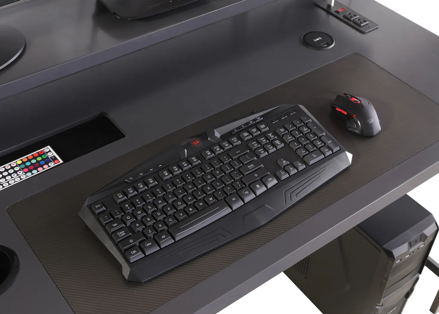 Kids Falkor Gray 48 in. Gaming Desk - Thumbnail - Image 7