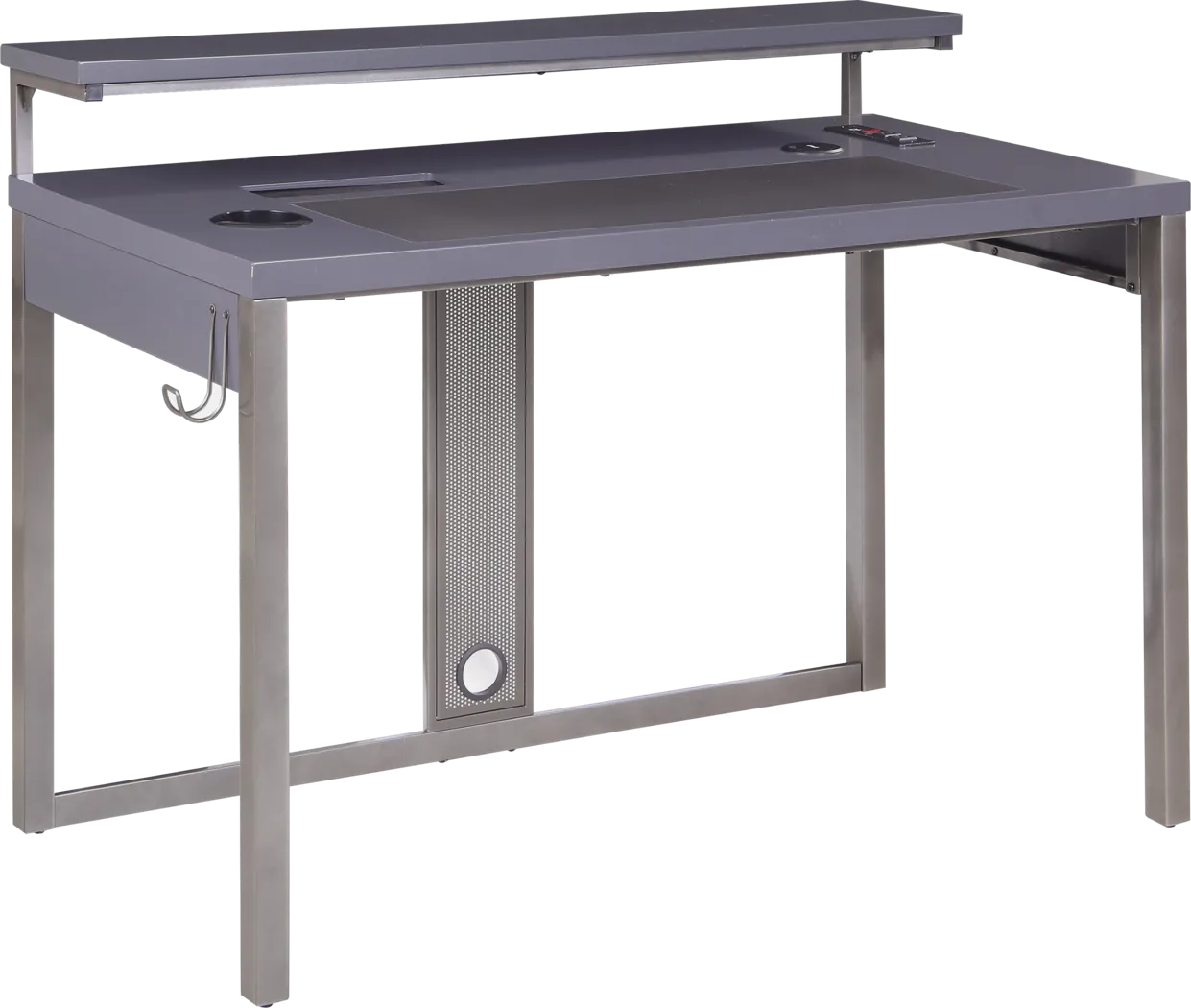 Kids Falkor Gray 48 in. Gaming Desk - Thumbnail - Image 1