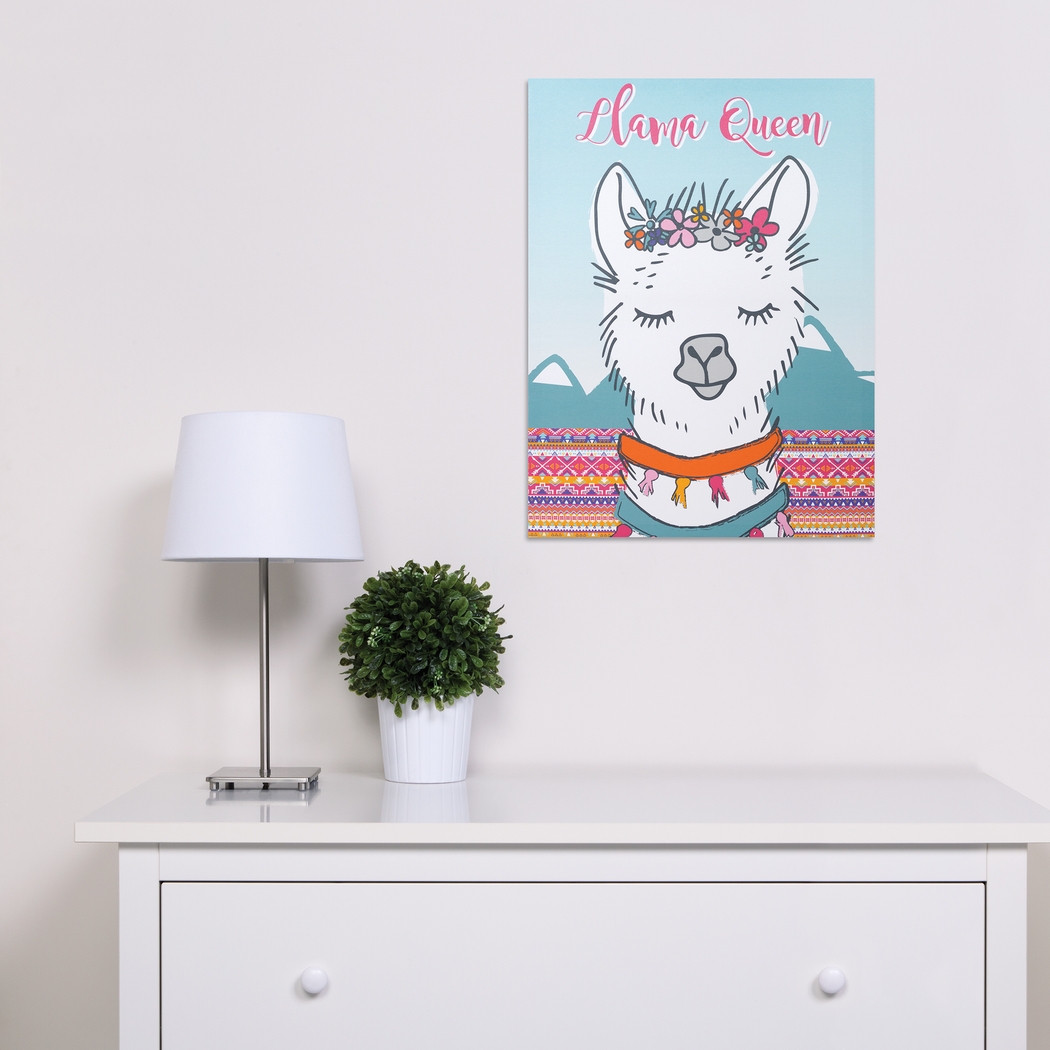 Kids Fancy Llama White Artwork - Thumbnail - Image 2