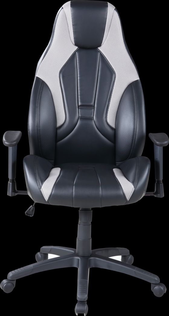Kids Faryn Black/Gray Gaming Desk Chair - Thumbnail - Image 2