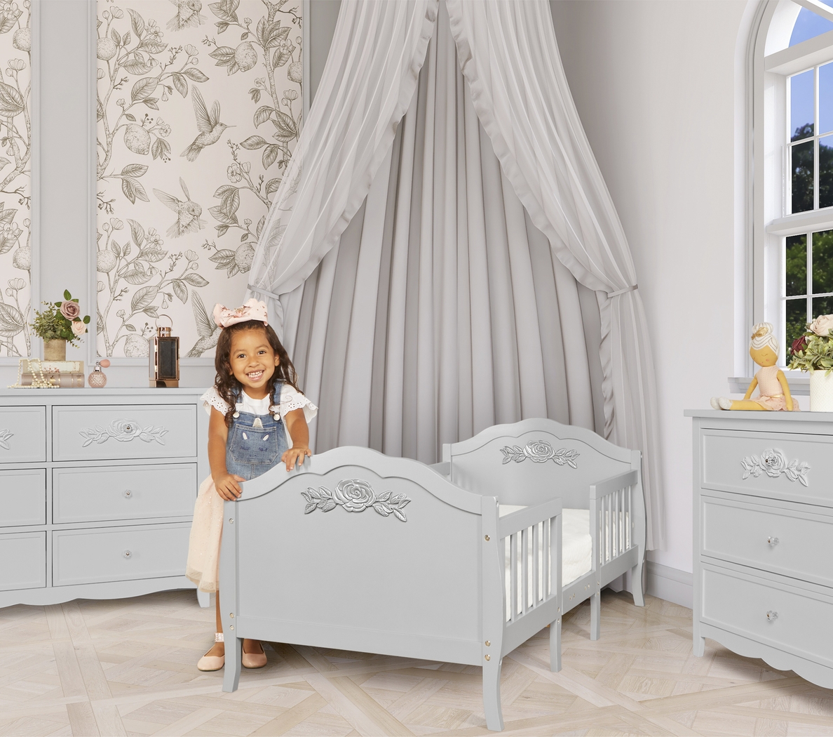 Kids Faylo Gray Toddler Bed - Thumbnail - Image 4