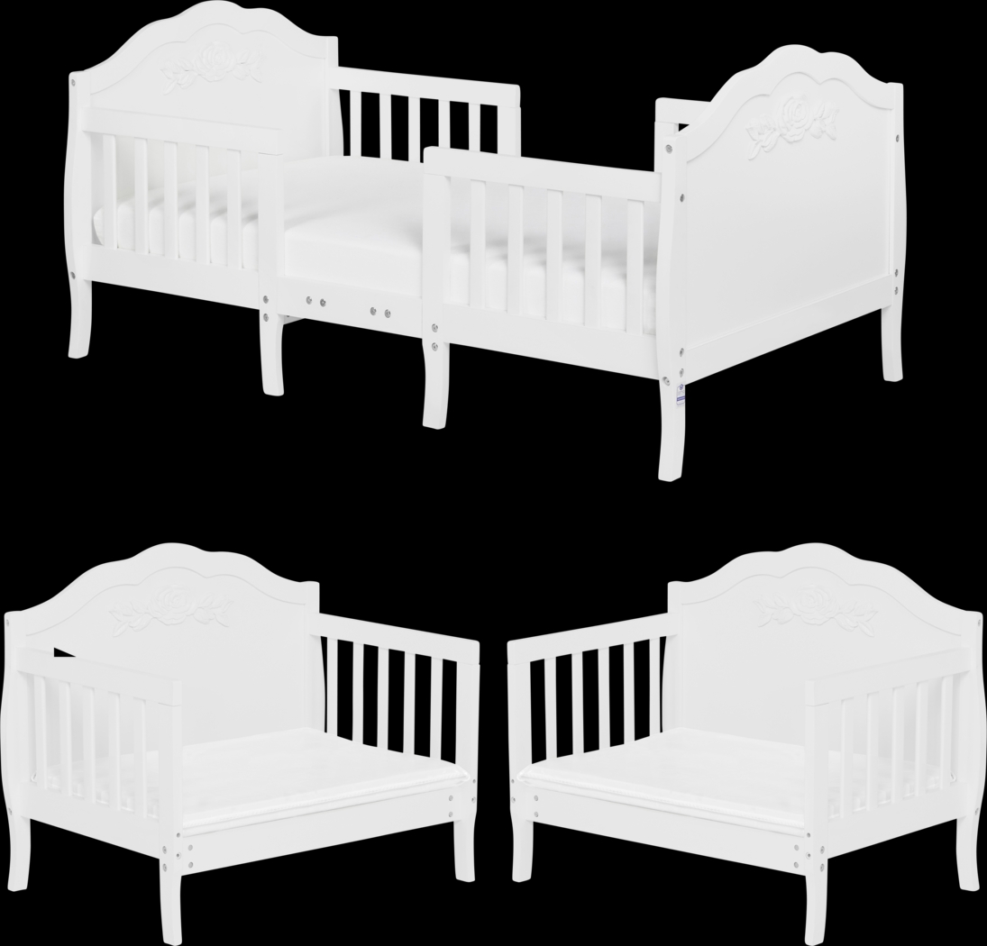 Kids Faylo White Toddler Bed - Thumbnail - Image 3