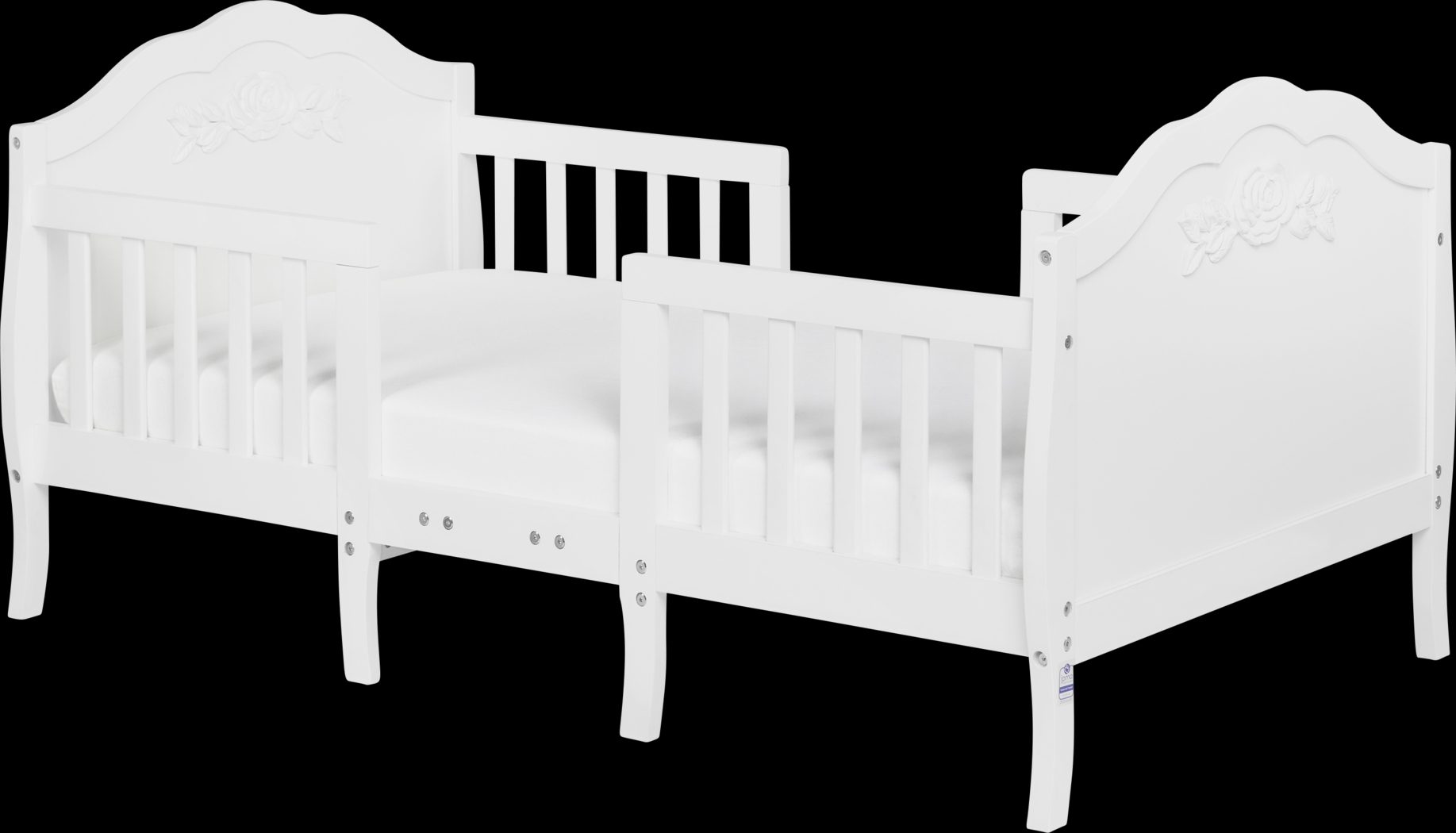 Kids Faylo White Toddler Bed - Thumbnail - Image 1