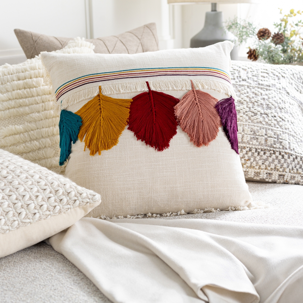 Kids Featherly Cream Accent Pillow - Thumbnail - Image 4