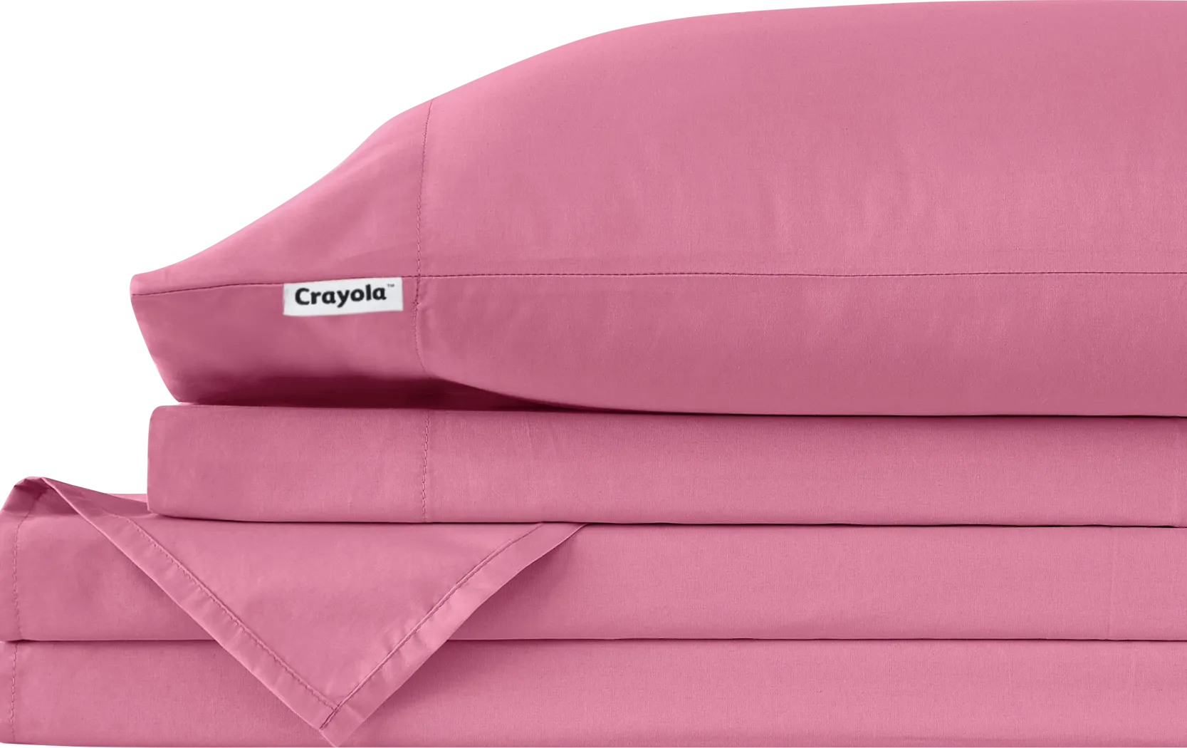 Kids Feeling Bright Pink 3 Pc Twin Sheet Set - Thumbnail - Image 3