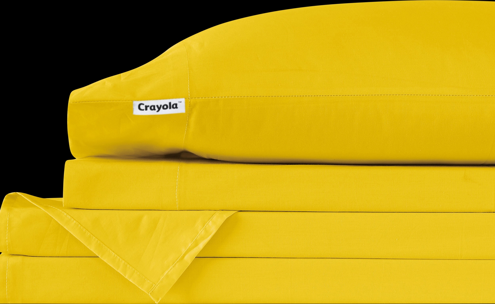 Kids Feeling Bright Yellow 4 Pc Full Sheet Set - Thumbnail - Image 3