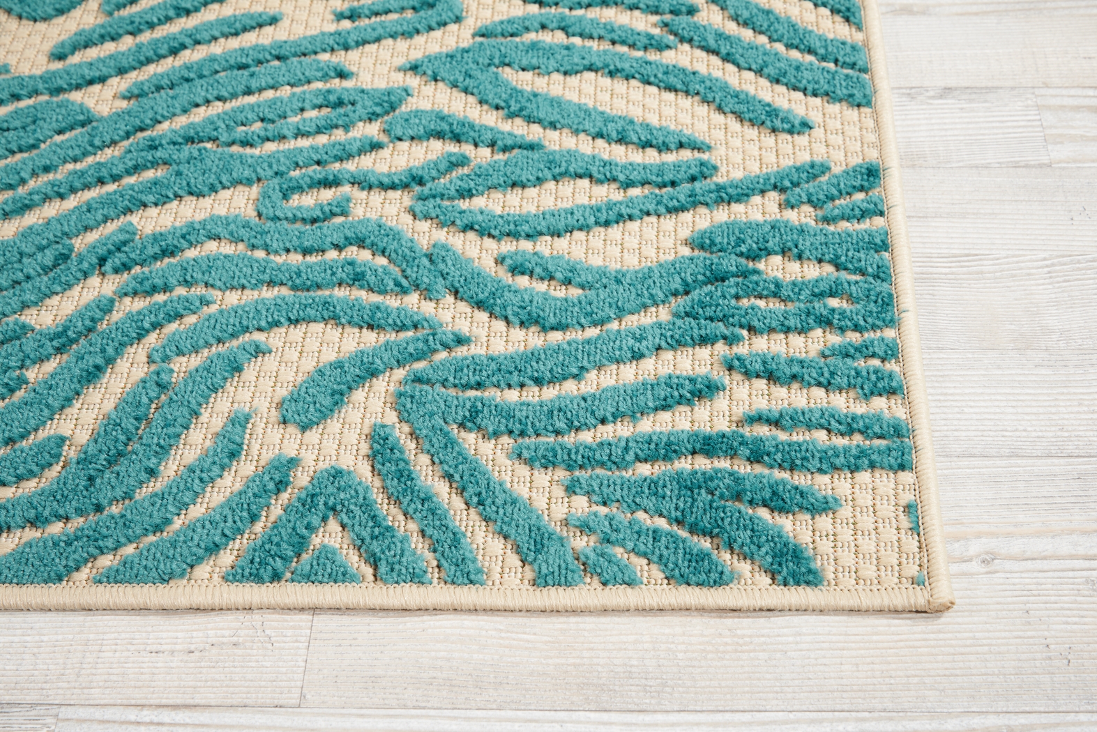 Kids Festive Coral Aqua 3' x 4' Rug - Thumbnail - Image 3