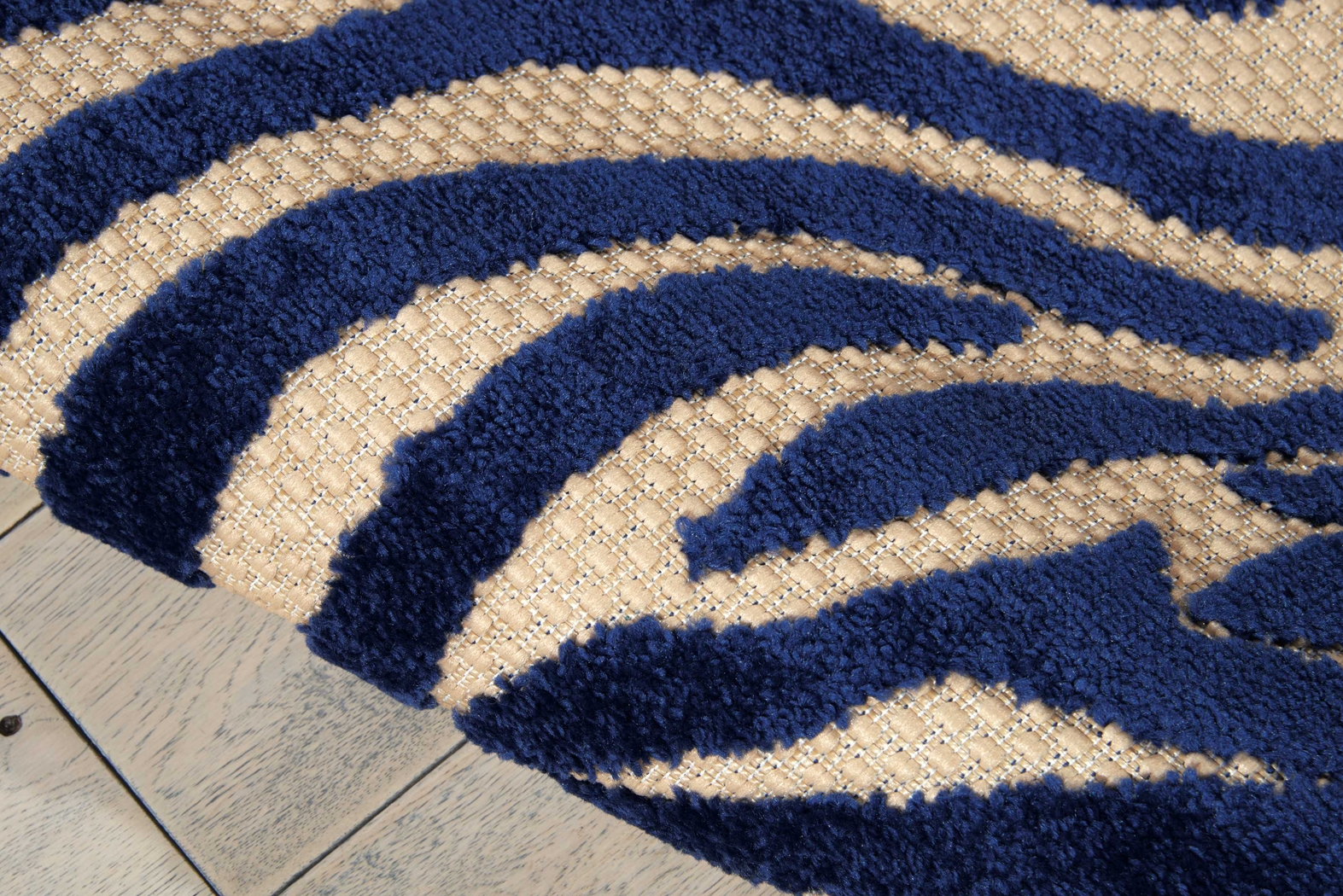 Kids Festive Coral Navy 4' x 6' Rug - Thumbnail - Image 5