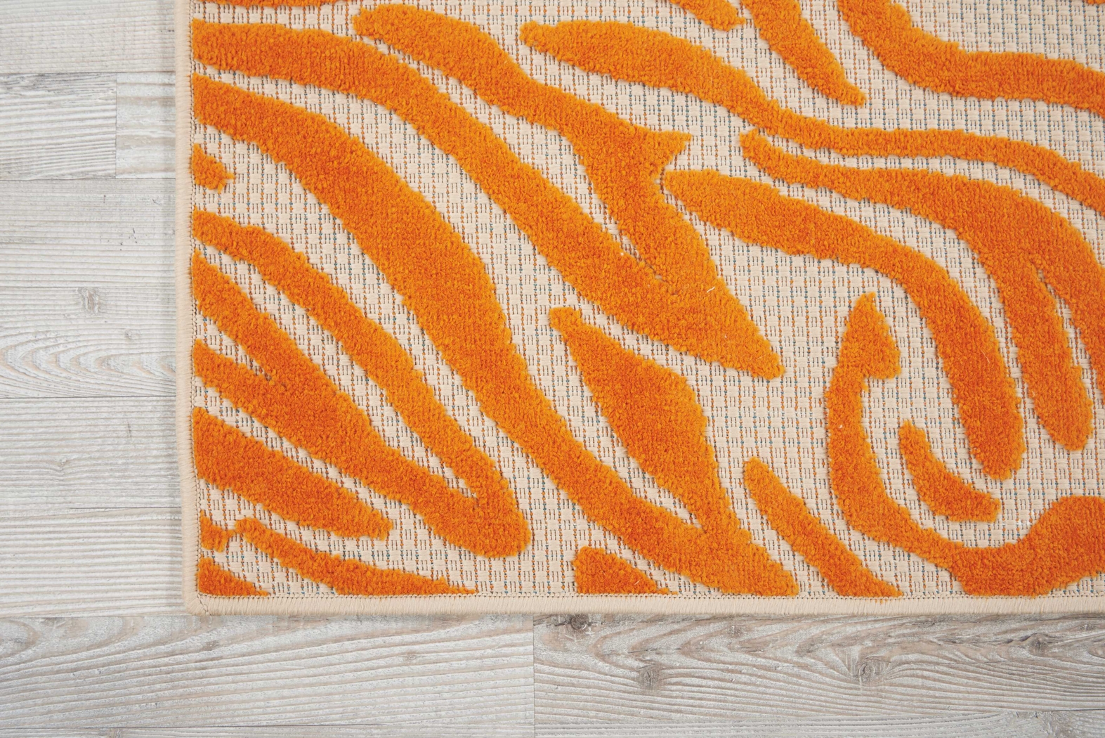 Kids Festive Coral Orange 5' x 8' Rug - Thumbnail - Image 2