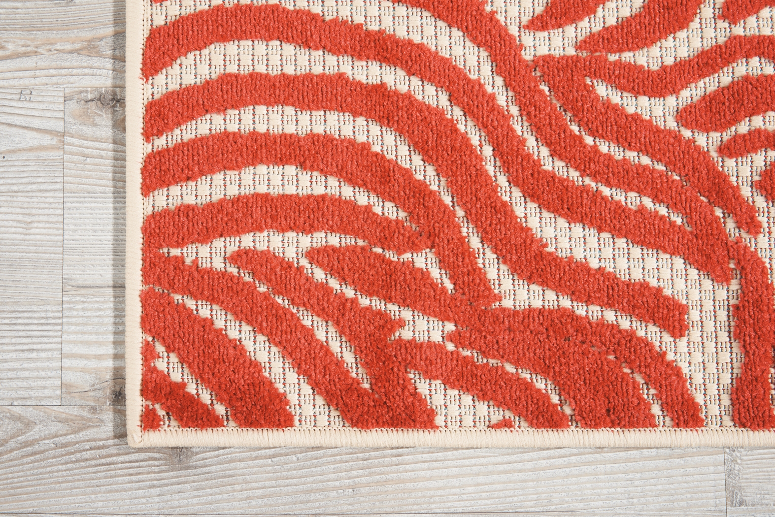 Kids Festive Coral Red 3' x 4' Rug - Thumbnail - Image 2
