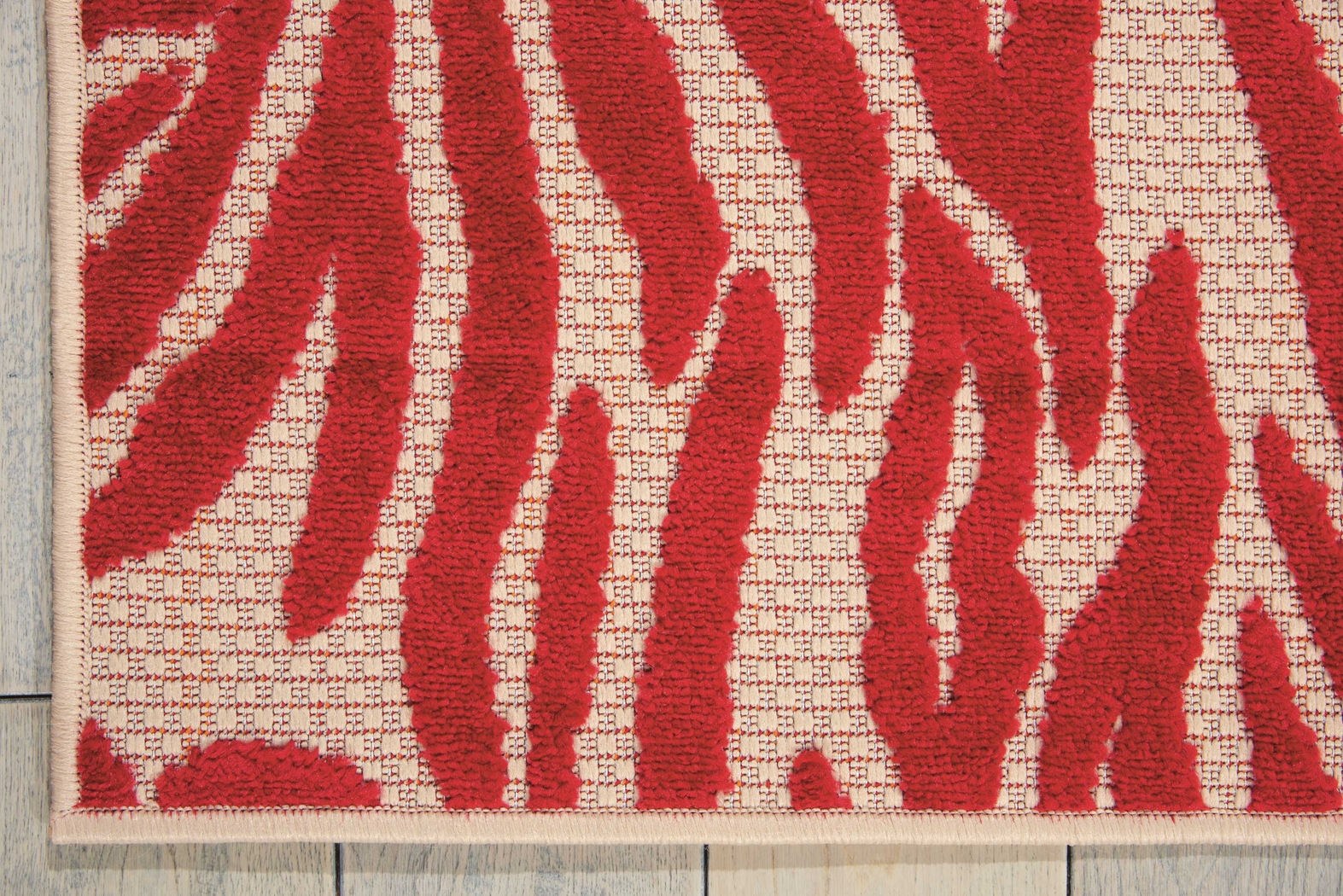 Kids Festive Coral Red 4' x 6' Rug - Thumbnail - Image 2
