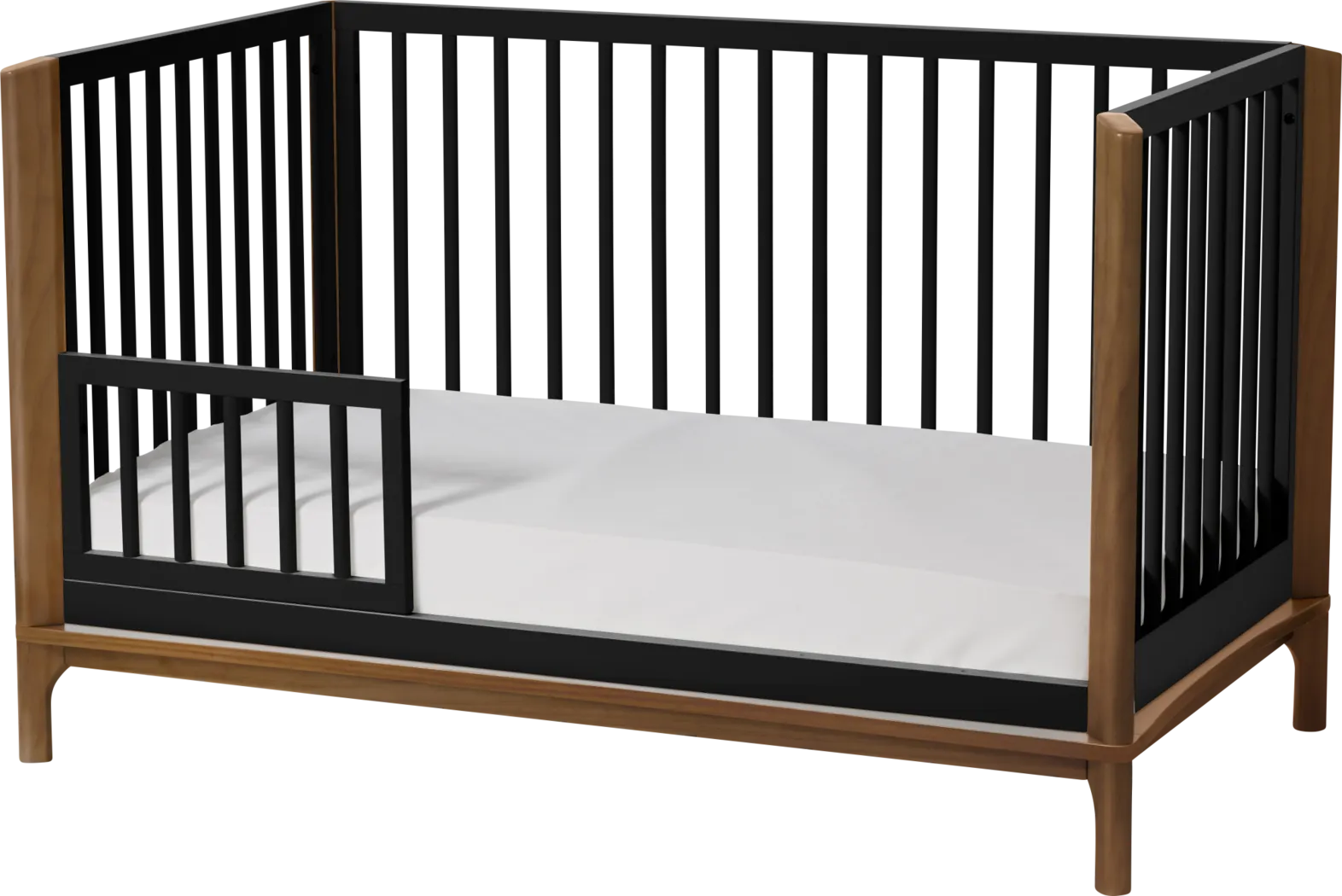 Kids Fiedu Black/Brown Convertible Crib - Thumbnail - Image 3