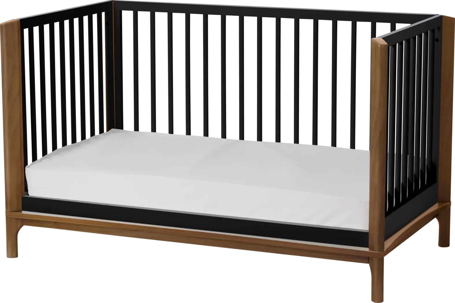 Kids Fiedu Black/Brown Convertible Crib - Thumbnail - Image 4
