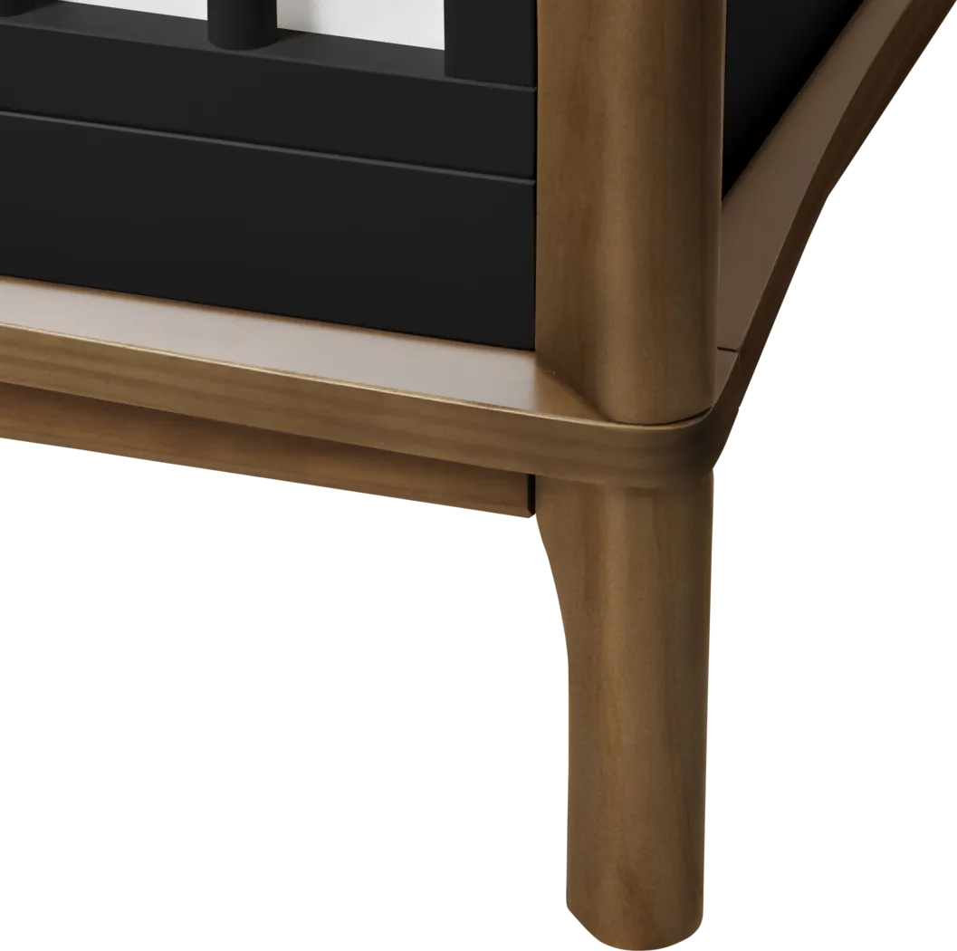 Kids Fiedu Black/Brown Convertible Crib - Thumbnail - Image 6