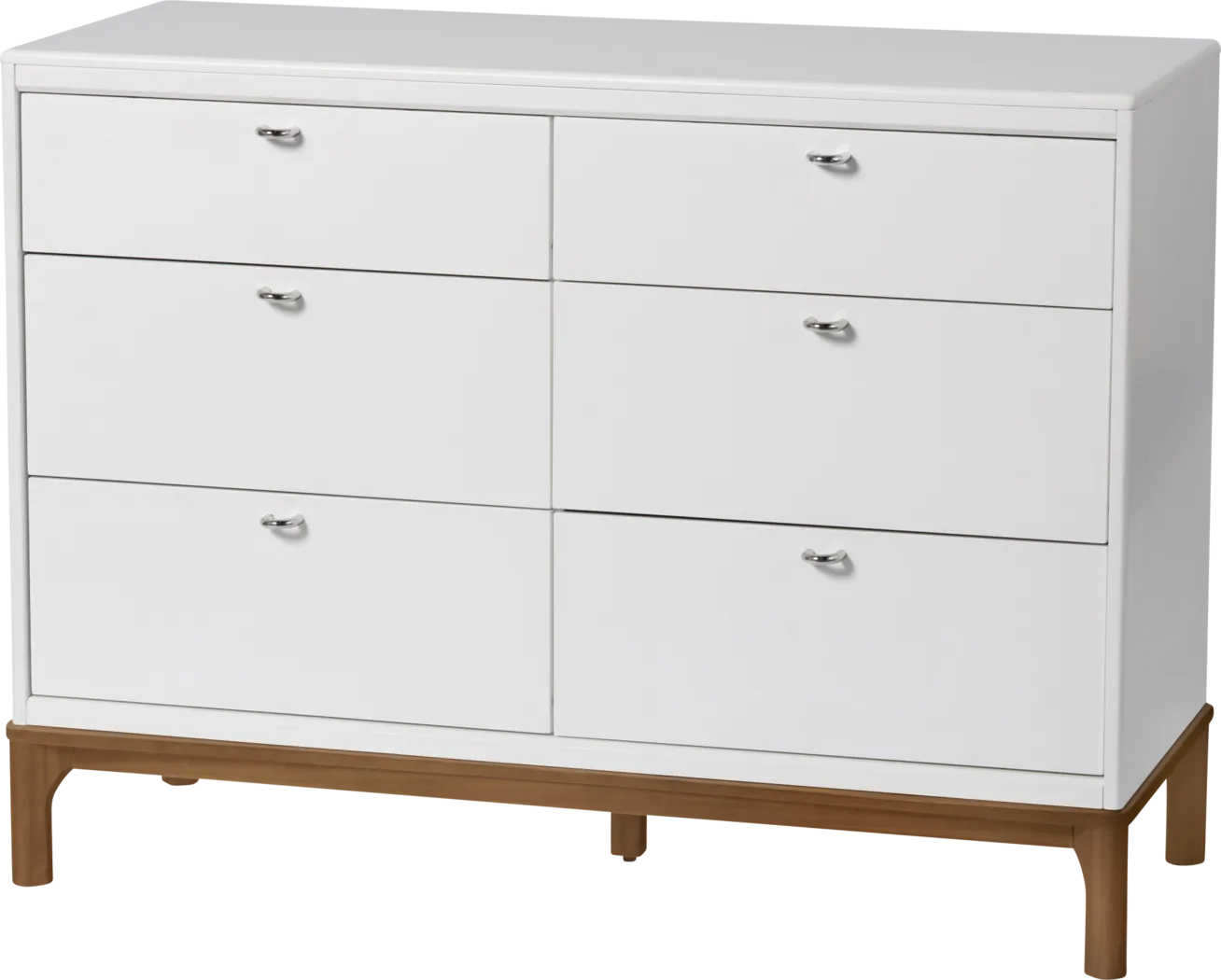 Kids Fiedu White/Brown 6 Drawer Dresser - Thumbnail - Image 10