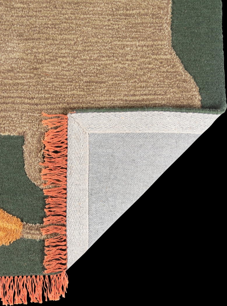 Kids Fierce Lion Green 3' x 5' Rug - Thumbnail - Image 5