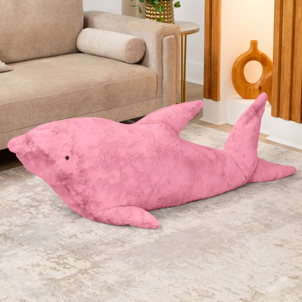 Kids Finn the Shark Pink Bean Bag - Thumbnail - Image 2