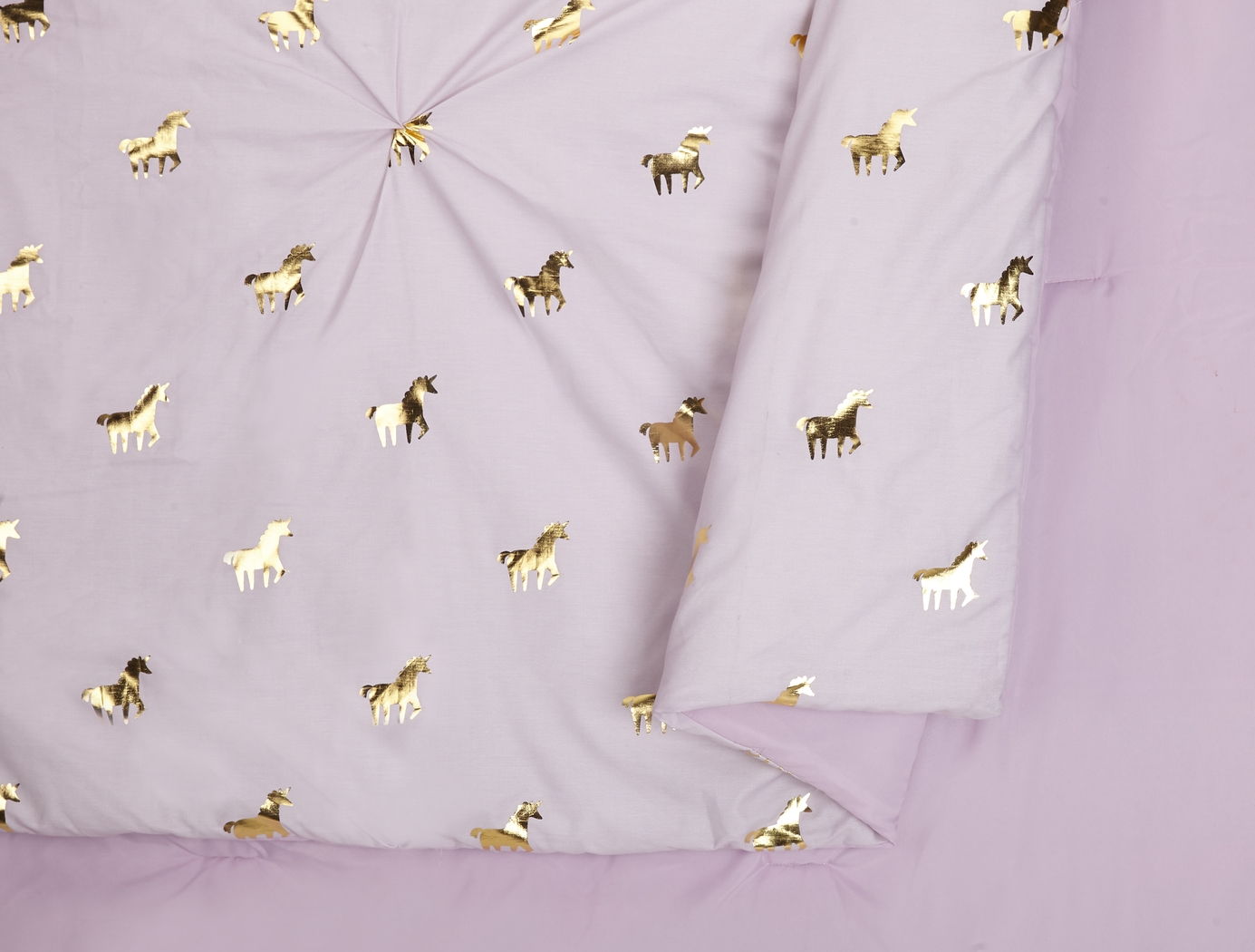 Kids Fiona Unicorn Lilac 4 Pc Full/Queen Comforter Set - Thumbnail - Image 2