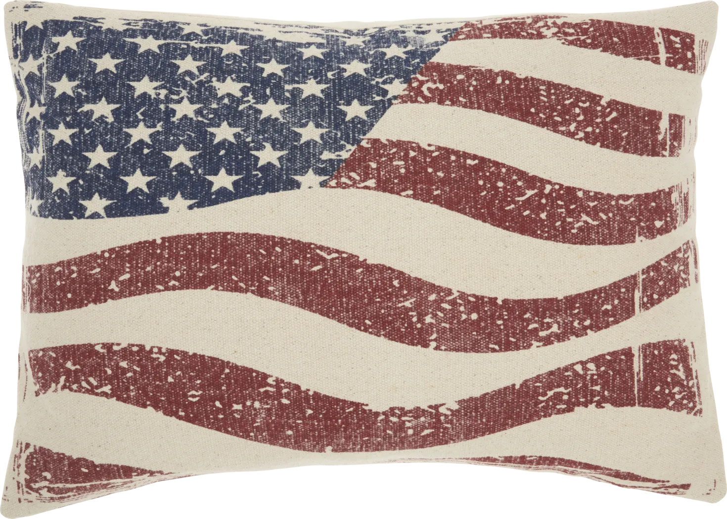 Kids Flag Lane Blue Throw Pillow - Thumbnail - Image 1