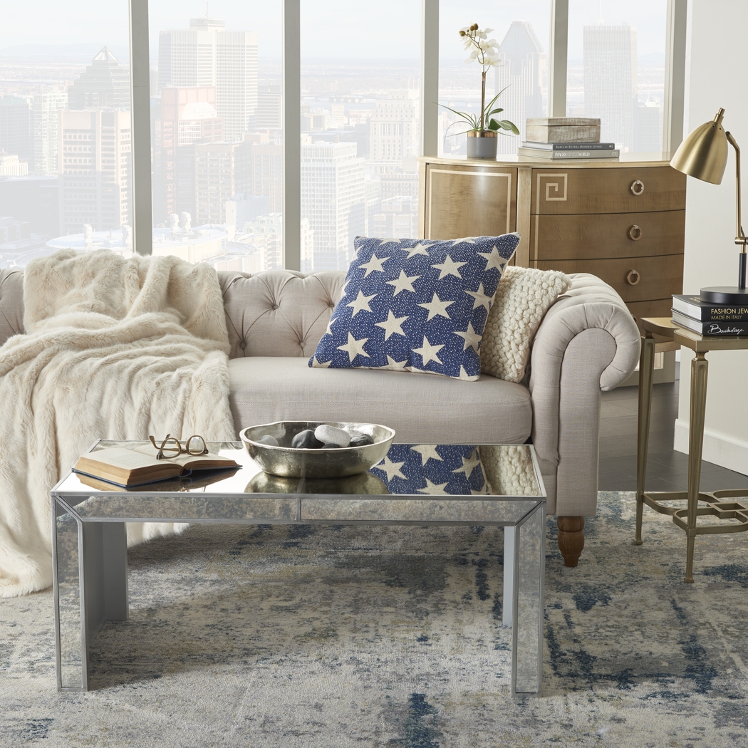 Kids Flag Way Navy Throw Pillow - Thumbnail - Image 3