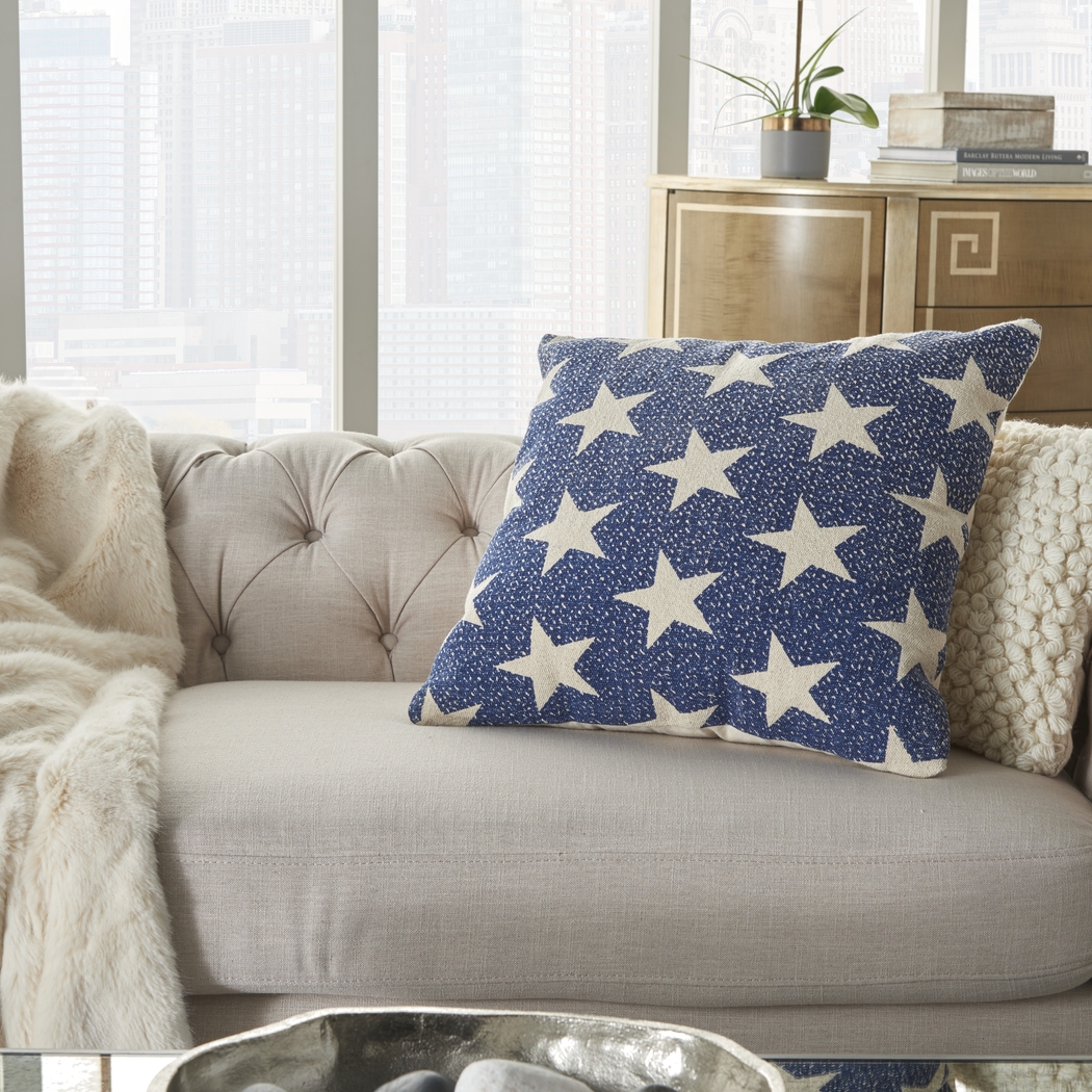 Kids Flag Way Navy Throw Pillow - Thumbnail - Image 4