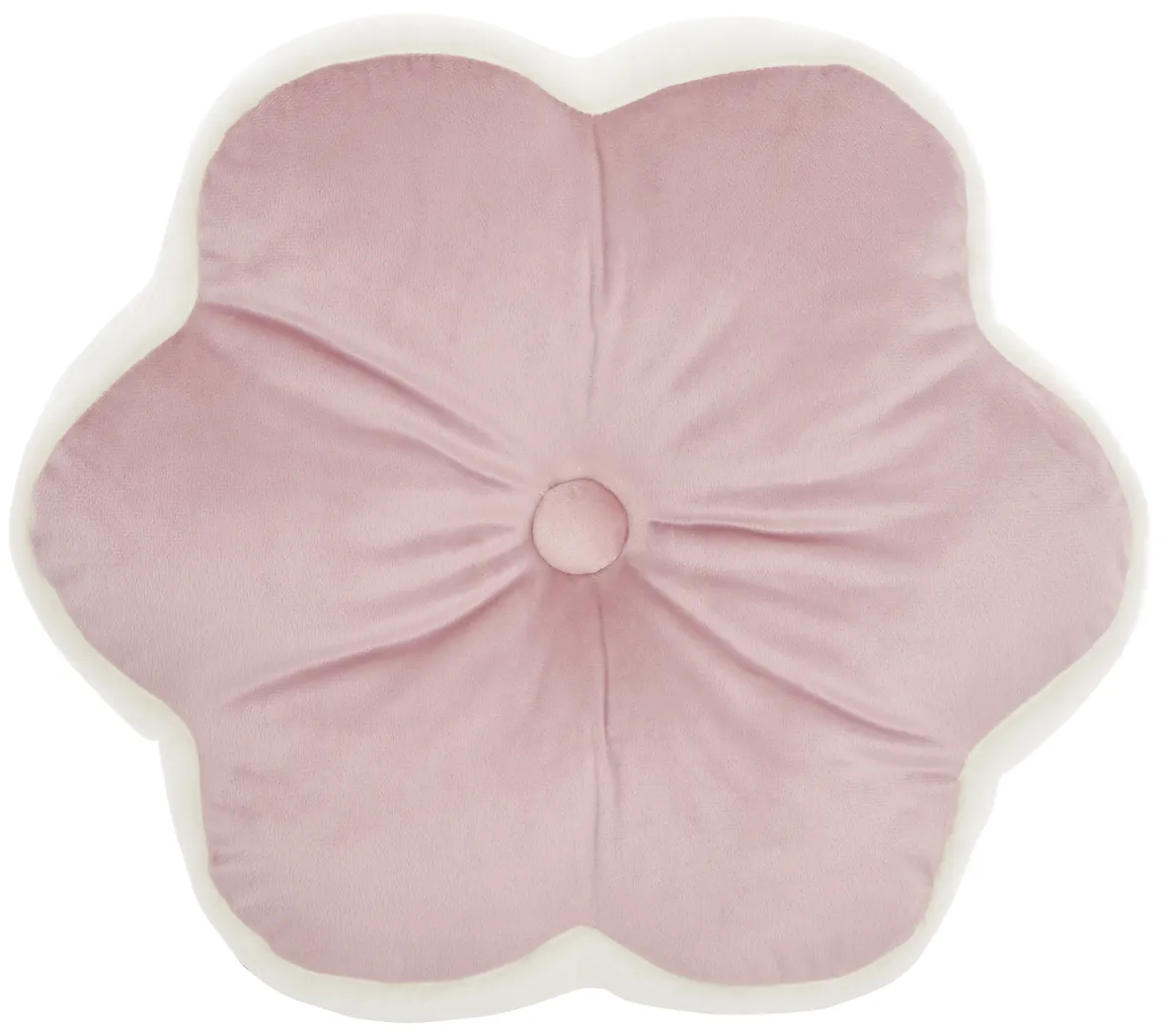 Kids Floral Bloom Blush Throw Pillow - Thumbnail - Image 2