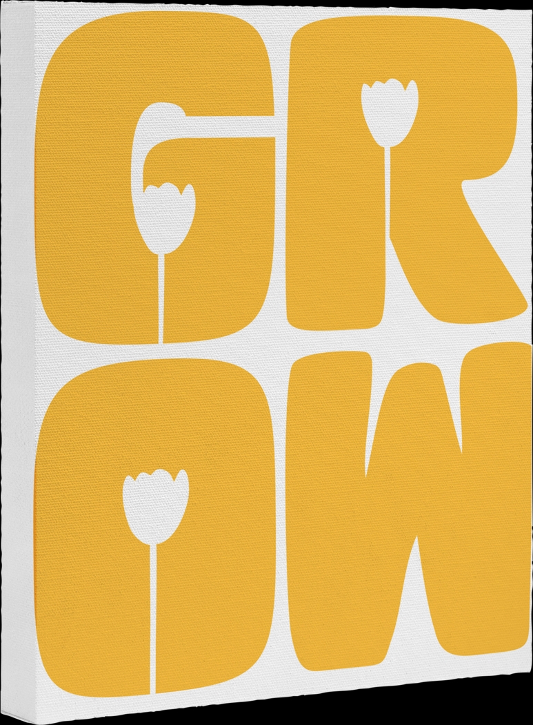 Kids Floral Grow II Yellow Artwork - Thumbnail - Image 1