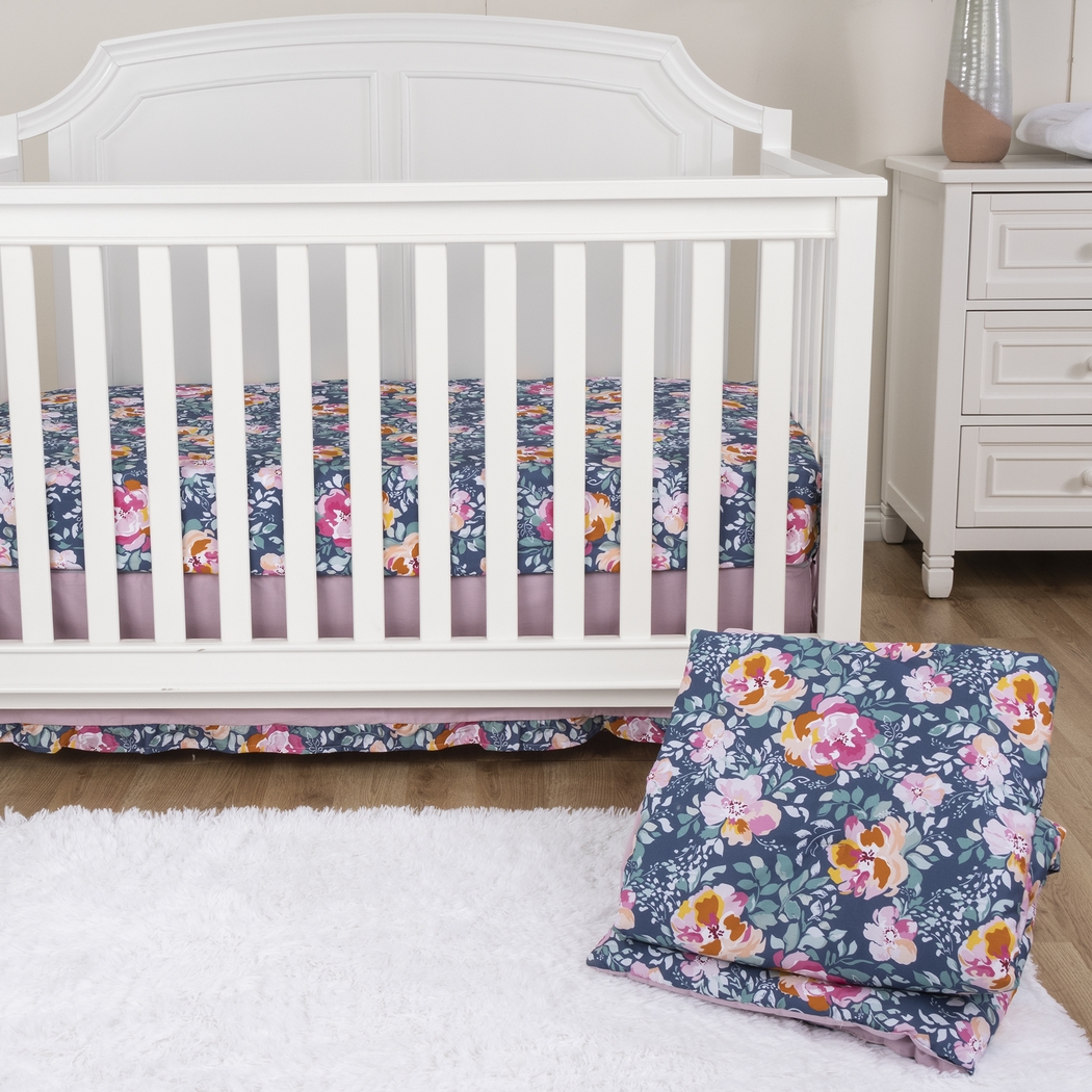 Kids Flower Snooze Blue Baby Bedding Set - Thumbnail - Image 15